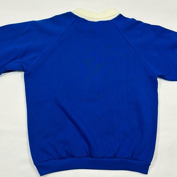 Vintage Deadstock Embroidered Knit Floral Collared Crewneck Sweater - Picture 7 of 7